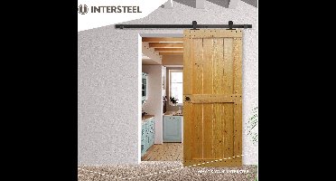 Intersteel Schuifdeursysteem Basic Top mat zwart