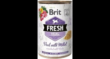 Brit Fresh Can Veal with millet 400 gram - Honden natvoer