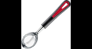 Westmark Ijsschep/ijslepel, verchroomd, lengte: 21,5 cm, gegoten metaal/kunststof, Gallant, zwart/rood, 29582270