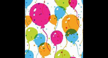 Duni Servetten Splash Balloons 3-laags 24 X 24 Cm 20 Stuks