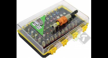 Bitset, Bitten set met quick release, 61 delig, Hofftech