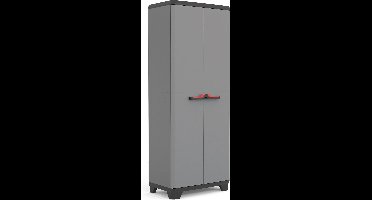 Keter Stilo Hoge Kast - 3  Planken - 68x39x173 cm - Donkergrijs/Zwart