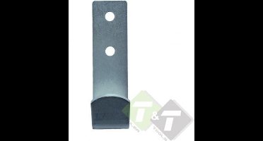 Touwhaak schroefbaar, Metaal, 70x20 mm