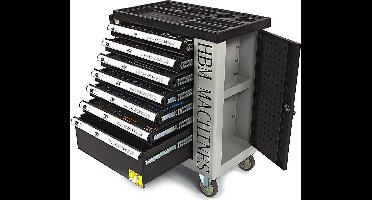 245 Delige Premium Gevulde Gereedschapswagen Met Deur en Carbon Inlays