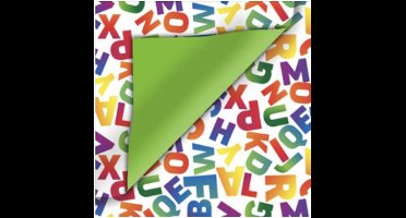 Tijdschriftenzak special wrap 25x4x34cm letters | 5 stuks