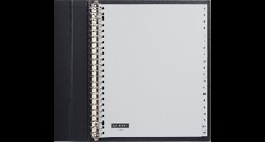 Tabbladen Quantore A-Z breed - A4 - 23gaats - 20delig - grijs - 10 stuks