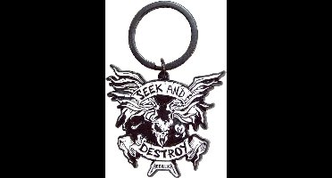 Metallica - Seek & Destroy Sleutelhanger - Zwart/Wit