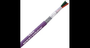 10 meter Lapp 2170222 Unitronic BUS PB FD buskabel 1x2x0,64 mm² afgeschermd I zeer flexibele sleepkettingkabel I halogeenvrij I UV-bestendig I datakabel oliebestendig I buskabel voor sleepketting