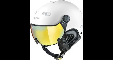 CP Carachillo - Skihelm - wit - 56-58/M - Spiegel Vizier - Cat. 1 (//)
