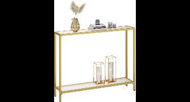 ApexArte® Wandtafel - Dressoir Kasten - Haltafel - Goud - Industrieel