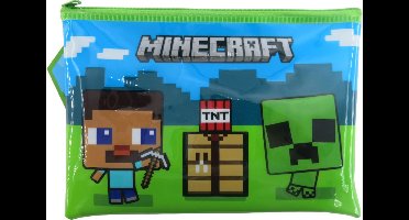 Minecraft Etui met inhoud Kinderen Jongens Meisjes - 11 Pieces