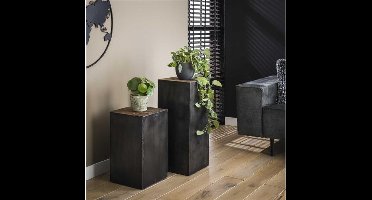 Bloementafel Raft 50 cm - Robuust hardhout