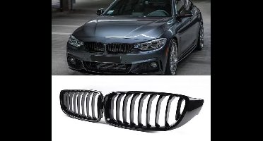 Grill Nieren Enkele Spijl M Performance Look Piano Lak Zwart Glanzend Passend Voor Bmw 4 Serie F32 F33 F36 F80 F82 M3 M4 Coupe Grandcoupe Cabrio 320 328 335 340 420 428 435 440