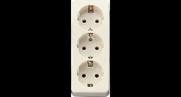 Jung 3-Weg Wandcontactdoos - 10S23LA - E3FFV