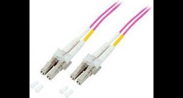 EFB Elektronik O0319.1 Glasvezel Optische vezel Aansluitkabel [1x LC-stekker - 1x LC-stekker] 50/125 µ Multimode OM4 1.00 m