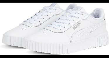 PUMA Carina 2.0 Dames Sneakers - Puma White-Puma White-Puma Silver - Maat 37.5