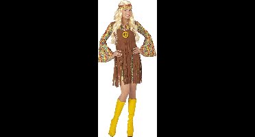 Bruin Kort Hippie Meisje Davy - Vrouw - S