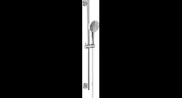 Sanifun Glijstangset compleet met handdouche 3 standen kunststof chroom