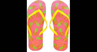 Ananas slippers roze - maat 36
