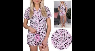 DISNEY Minnie Mouse Pyjama overhemd, roze, korte broek