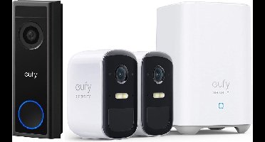 eufy C30 2K FHD Video Deurbel met Nachtzicht + eufy 2C Pro 2K set- Bundel