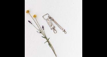 The Leather Rebel - Camerabevestiging voor schouderriem/sling strap of camera harnas - Camerariem - print zilver