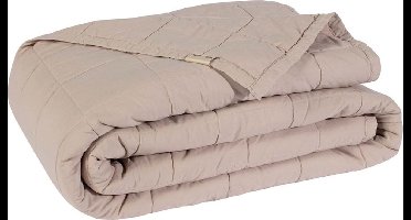Moon Sprei - Bedsprei - 270x270 cm - Extra Zacht - Zand