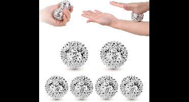 Massagebal Egel - 6 Stuks - Fitnessbal - Myofasciale Bal - Triggerpoint Massage Bal - Ronde Massagebal Voor Hand, Voet En Rug - Voor Zelfmassage Van Verschillende Delen Van Het Lichaam - Verschillende Formaten - Met Diameter 3.2/4.7cm