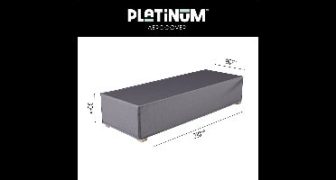 Platinum AeroCover - Ligbedhoes - 210x90x30cm - Ademend - Waterproof - Hoge kleurechtheid