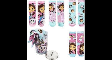 Gabby's Poppenhuis Sokken in Spaarpot - 4 Paar Sokken Meisjes