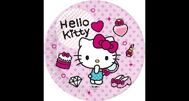 Hello Kitty Borden - 8 Stuks - 23 cm
