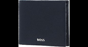 HUGO BOSS Leren Portemonnee Classic Grained Wallet Dark Blue Donkerblauw