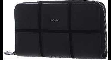 PICARD Portemonnee O X O 1 Zip Around Wallet Black Zwart