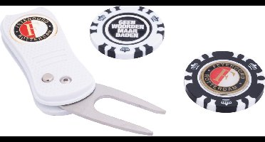 Feyenoord Golf Gift Set - Pitchfork Met 2 Ball Markers - Feyenoord logo