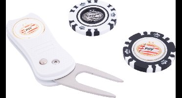 PSV Golf Gift Set - Pitchfork Met 2 Ball Markers - PSV logo