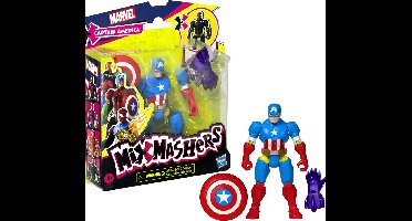 Hasbro Marvel actiefiguur MixMashers Captain America 12 cm speelgoed.