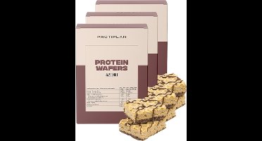 Protiplan - Wafel Hazelnoot - 3 stuks - 3 x 10 x 20,55 g - Koolhydraatarme wafel - Eiwitrepen