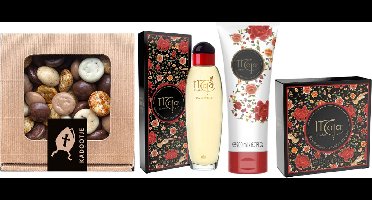 Maja Cadeauset Sinterklaas - Maja Eau de Toilette 50 ml - Maja Body Lotion Geparfumeerd - Maja Zeep - Liv 'n Taste Chocolade Kruidnoten Mix Kadootje