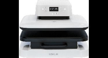 LOKLiK Auto Heat Press - Wit - Machine voor het Personaliseren van Tshirts, Sweater, Dekens, Handdoeken, Draagtassen, Zakken en Ander Textiel - Hittepers voor Sublimatie met Vinyl - Automatiseren