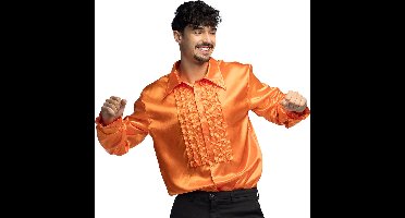 Boland - Shirt Party oranje (XXL) - Volwassenen - Danser/danseres - Koningsdag - Holland - Supporter - Disco