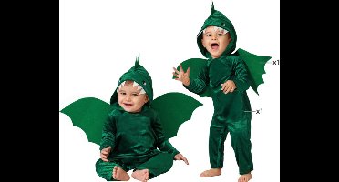 Baby Peuter Groen Drakenpakje - 6-12 maanden