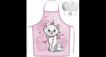 Marie de Kat Kokssetje Muts en Schort Roze One Size