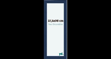Your Decoration - Fotolijst 37,5x98 cm - MDF - Donkerblauw Geveegd - Como