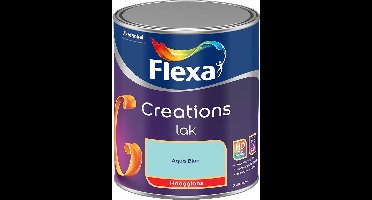 Flexa - Creations Lak Hoogglans - Aqua Blue - Mengverf - 0.75 L