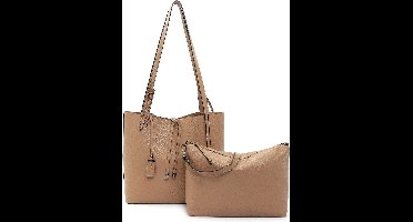 Tamaris Schoudertas Janika Shopper Cognac Terracotta