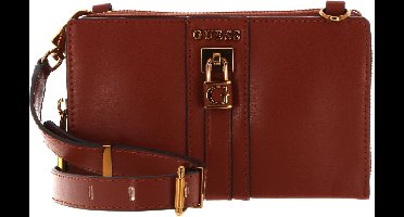 GUESS Schoudertas Ginevra Mini Girlfriend Crossbody Whiskey Bruine