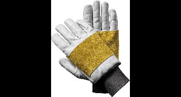 SIR SAFETY CHAINSAW PROT ELASTIC CUFF Werkhandschoenen Grijs Tuinhandschoenen - Rundsplitleer - Kettingzaagbescherming - Versterkte Palm 12 Stuks