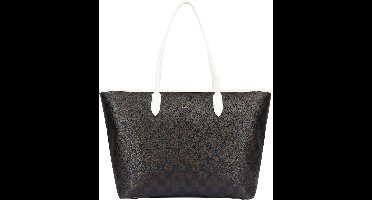 JOOP! Schoudertas Piazza Edition Lara Shopper White Donkerbruin