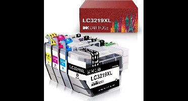 4-pack | Geschikt voor Brother LC3219 XL inktcartridges - Geschikt voor Brother MFC J5330DW - J5730DW - J5930DW - J6530DW - J6535DW - J6930DW - J6935DW