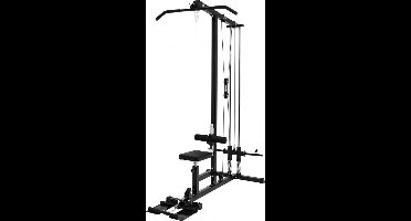 Gorilla Sports Lat Pulley Machine - Verstelbaar - Krachtstation - Belastbaar tot 300 kg - Zwart